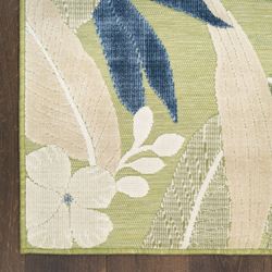 Evette Rectangle Rug Pale Green 4 x 6