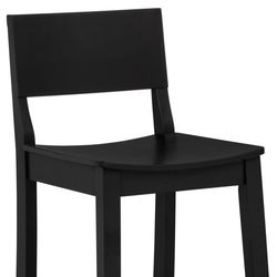 Johannes Bar Stools Matte Black Set of Two
