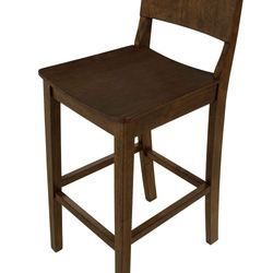 Johannes Bar Stools Rich Walnut Set of Two