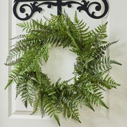 Fern Wreath Green