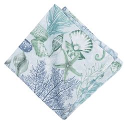 Shoreline Waters Napkins Multi Cool Set of Four