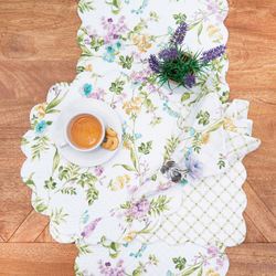 Carley Table Runner Multi Pastel 14 x 51