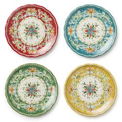 Provence Dinner Plates Multi Earth Set of Four