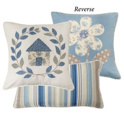 Blue Diamond Everyday Decorative Pillows Set of Two
