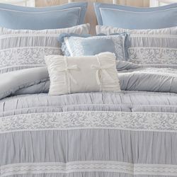 Perryn Comforter Bed Set Blue