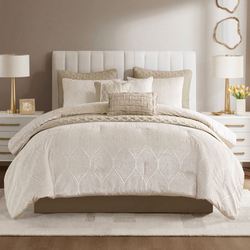 Nocturne Comforter Bed Set Champagne