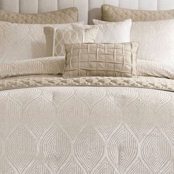 Nocturne Comforter Bed Set Champagne