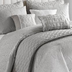 Nocturne Comforter Bed Set Gray