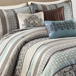 Princeton Comforter Bed Set Blue