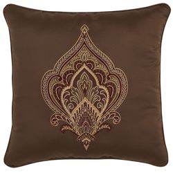 Odette Embroidered Pillow Multi Warm 18 Square