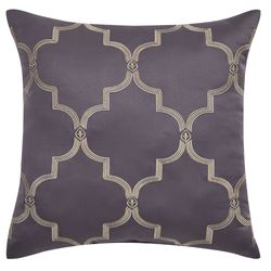 Manchester Embroidered Pillow Grape 18 Square