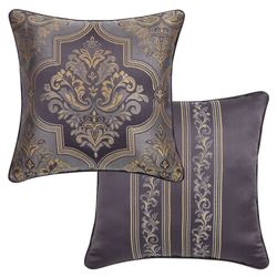 Manchester Reversible Jacquard Damask Pillow Lavender 20 Square