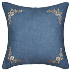 Michaela Embroidered European Sham Blue