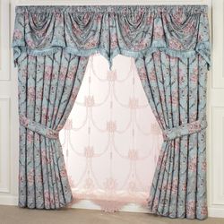 Chateau Empire Valance Aqua 110 x 28