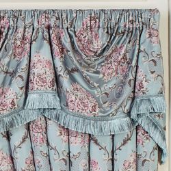 Chateau Empire Valance Aqua 110 x 28