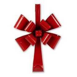 Holiday Bow Wreath Hanger Red