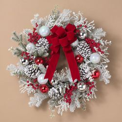 Winter Frost Wreath White