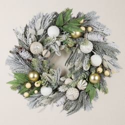 Winter Elegance Wreath Green