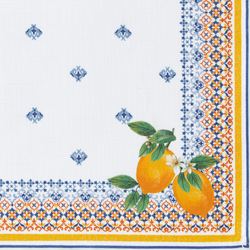 Tuscan Lemon Placemats White Set of Four