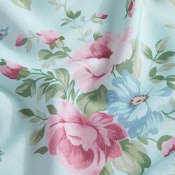 Timeless Floral Table Runner Pastel Blue 13 x 70