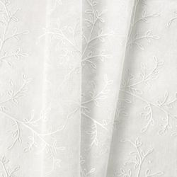 Willow Bloom Sheer Tier Pair White