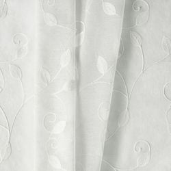 Willow Vine Sheer Curtain Panel White