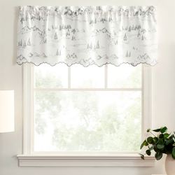 Summit View Scalloped Valance Gray 48 x 15