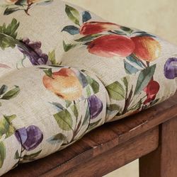 Fruit Medley Chair Pads Multi Warm Set of Two