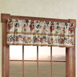 Fruit Medley Insert Valance Multi Warm 56 x 14