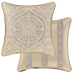 Romero Reversible Jacquard Pillow Almond 20 Square