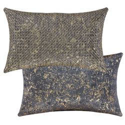 Glimmerstone Reversible Embroidered Rectangle Pillow Indigo