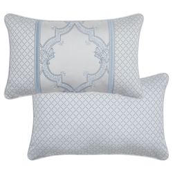 Boulevard Reversible Rectangle Pillow Silver