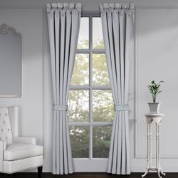 Boulevard Wide Tailored Curtain Pair Silver