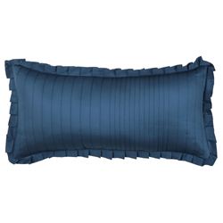 Meadow Blue Quilted Rectangle Pillow Dark Blue