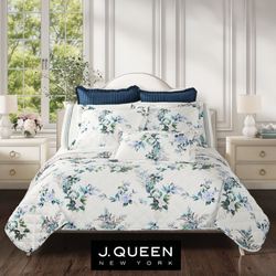 Meadow Floral Quilt Set White