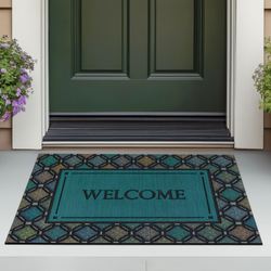 Mosaic Charm Doormat Multi Jewel 35 x 23