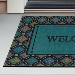 Mosaic Charm Doormat Multi Jewel 35 x 23