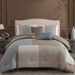 Tranquil Patch Comforter Bed Set Multi Warm