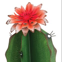 Blooming Cactus Sculpture Multi Earth