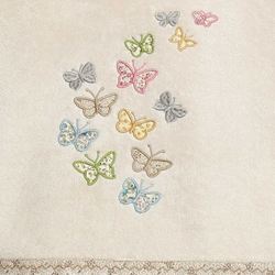 Mariposa Butterfly Bath Towel Set Bath Hand Fingertip