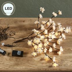 White Plum Lighted Branch and Converter Set Ivory 1 SET