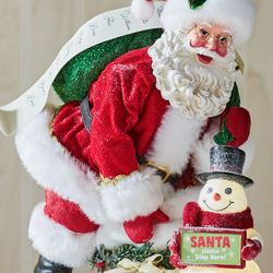 Santa Stops Here Clothtique Red