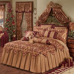 Empress Grande Bedspread Set Wine