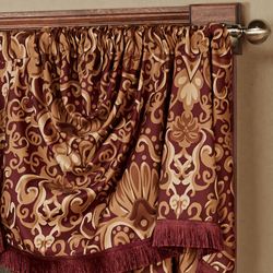 Empress Fringed Empire Valance Wine 110 x 28