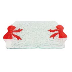 Red Bow Serving Platter