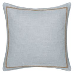 Pasadena Piped European Sham Only Blue