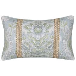 Pasadena Piped Rectangle Pillow Blue
