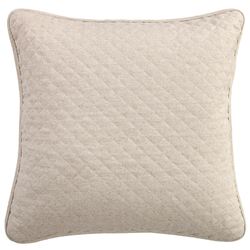 Farah Quilted European Sham Only Oatmeal