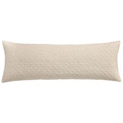 Farah Quilted Jumbo Rectangle Pillow Oatmeal