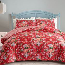 Garden Society Mini Comforter Set Red